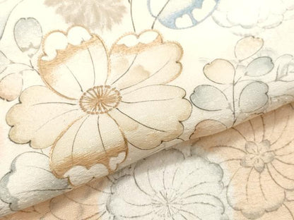 平和屋着物●訪問着　刺繍　辻が花　大丸扱い　正絹　逸品　CAAQ9119vf