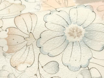 平和屋着物●訪問着　刺繍　辻が花　大丸扱い　正絹　逸品　CAAQ9119vf