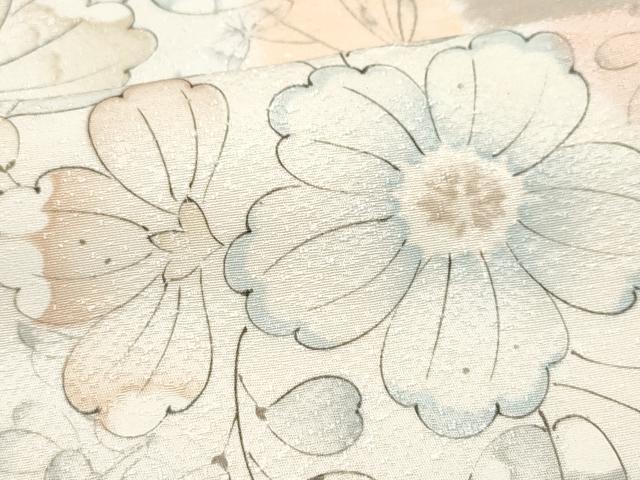 平和屋着物●訪問着　刺繍　辻が花　大丸扱い　正絹　逸品　CAAQ9119vf