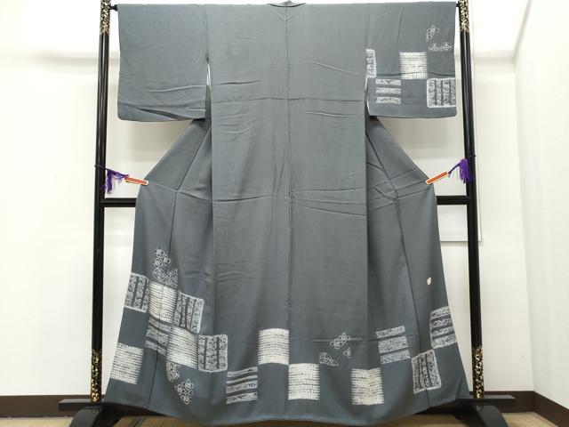 平和屋着物●訪問着 作家物 絞り 吉祥花文 正絹 逸品 CAAQ9120vf