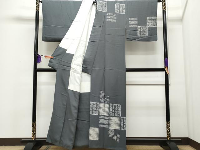 平和屋着物●訪問着 作家物 絞り 吉祥花文 正絹 逸品 CAAQ9120vf