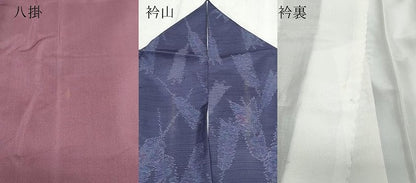 平和屋着物●本場大島紬　矢羽根草花文　正絹　逸品　CAAQ9124vf