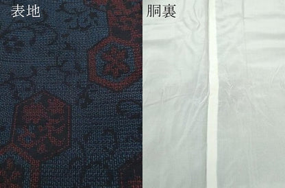平和屋着物●手緒里 結城紬 奥順 はたおり娘 80亀甲 亀甲花唐草文 証紙付き 正絹 逸品 CAAQ9187vf