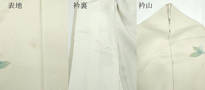 平和屋着物●訪問着　友禅　作家物　枝花文　正絹　逸品　CAAQ9194vf
