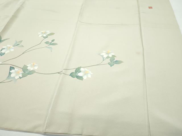 平和屋着物●訪問着　友禅　作家物　枝花文　正絹　逸品　CAAQ9194vf