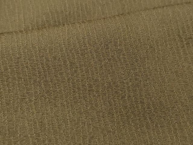 平和屋着物●男性　お召　色無地　朽葉色　高島屋扱い　正絹　逸品　CAAQ9199vf