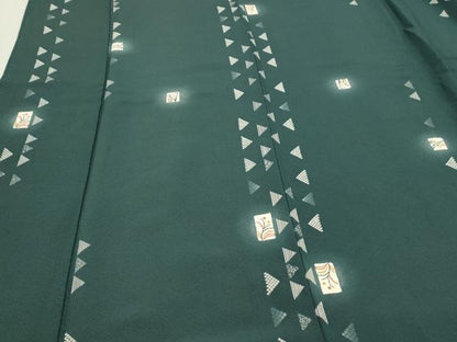 平和屋着物●上質な小紋 吉祥文 蛍暈し 正絹 逸品 CAAQ9417th