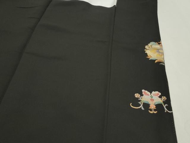 平和屋着物●豪華黒留袖　作家物　動物狩猟文　暈し染め　金彩　正絹　逸品　CAAQ9423th