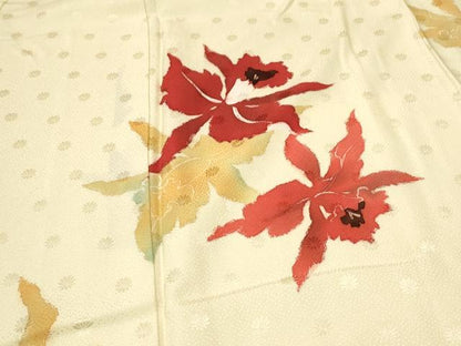 平和屋着物●訪問着 舞花文 正絹 逸品 CAAQ9470th