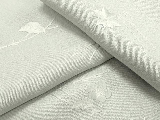 平和屋着物●上質な小紋 総刺繍 溢れ松葉 月白色 正絹 逸品 未使用 CAAQ9499th