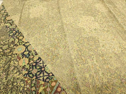 平和屋着物●訪問着　作家物　更紗花文　正絹　逸品　CAAQ9536th