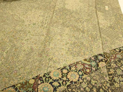 平和屋着物●訪問着　作家物　更紗花文　正絹　逸品　CAAQ9536th