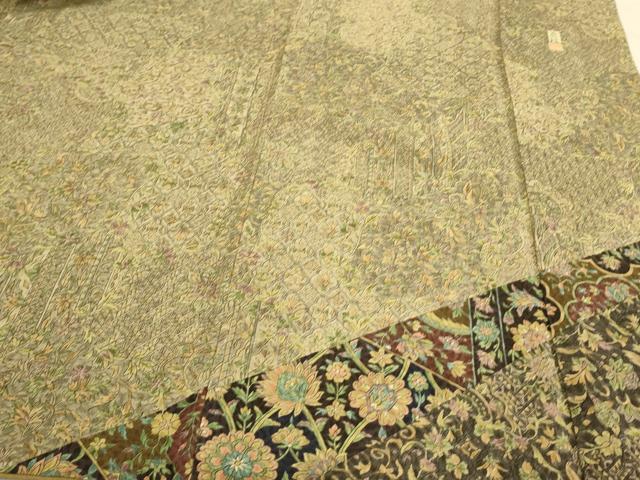平和屋着物●訪問着　作家物　更紗花文　正絹　逸品　CAAQ9536th