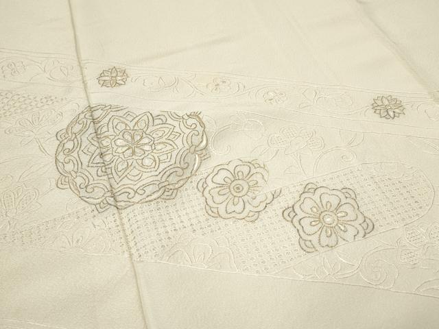 平和屋着物●中国三大刺繍 スワトウ刺繍 総刺繍 訪問着 正倉院花文 金糸 正絹 逸品 CAAQ9568th