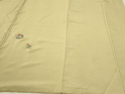平和屋着物●訪問着 総刺繍 草花文 正絹 逸品 CAAQ9577th