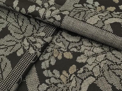 平和屋着物●本場大島紬 9マルキ 吉祥花文 正絹 逸品 CAAQ9581th