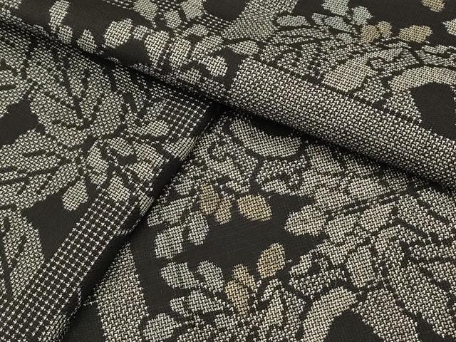 平和屋着物●本場大島紬 9マルキ 吉祥花文 正絹 逸品 CAAQ9581th