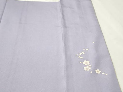 平和屋着物●ブライダルファッションデザイナー・桂由美 訪問着 駒刺繍 桧扇花文 暈し染め 金彩 正絹 逸品 CAAQ9591th
