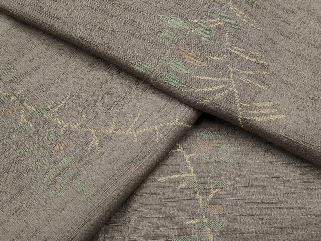 平和屋着物●上質な小紋 草花文 御召縮緬 正絹 逸品 CAAQ9598th