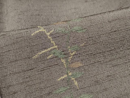 平和屋着物●上質な小紋 草花文 御召縮緬 正絹 逸品 CAAQ9598th