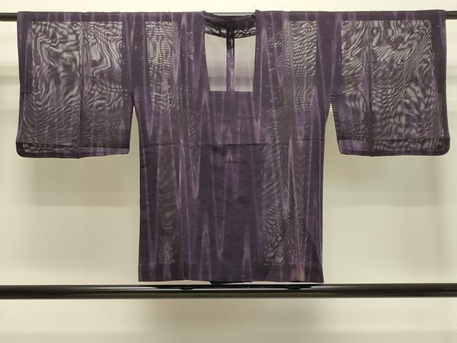 平和屋着物▽道行コート スリーシーズン 春夏秋 塵除け 紗 縞 正絹 逸品 CAAR1009gh