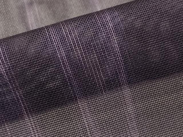 平和屋着物▽道行コート スリーシーズン 春夏秋 塵除け 紗 縞 正絹 逸品 CAAR1009gh