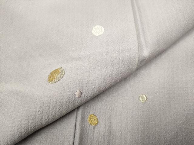 平和屋着物●上質な小紋　総刺繍　吉祥文　金銀糸　正絹　逸品　CAAR1240hy