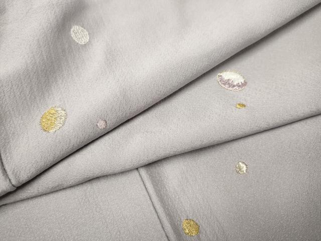 平和屋着物●上質な小紋　総刺繍　吉祥文　金銀糸　正絹　逸品　CAAR1240hy