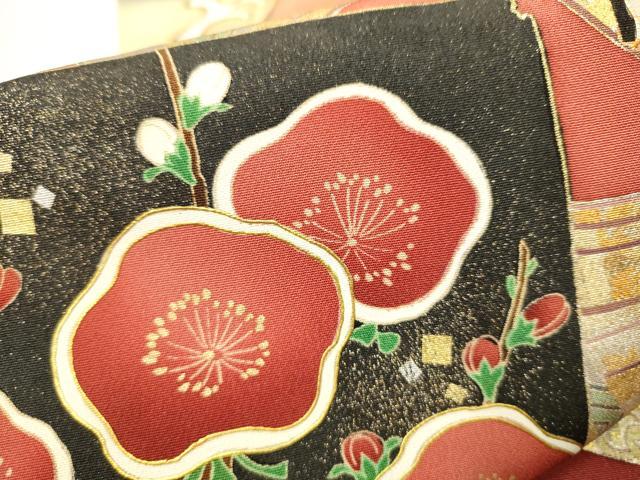 平和屋着物●世界的ファッションデザイナー 山本寛斎 kansaiブランド 黒留袖 駒刺繍 流水色紙琳派図 暈し染め 金銀彩 正絹 逸品 CAAR1258hy