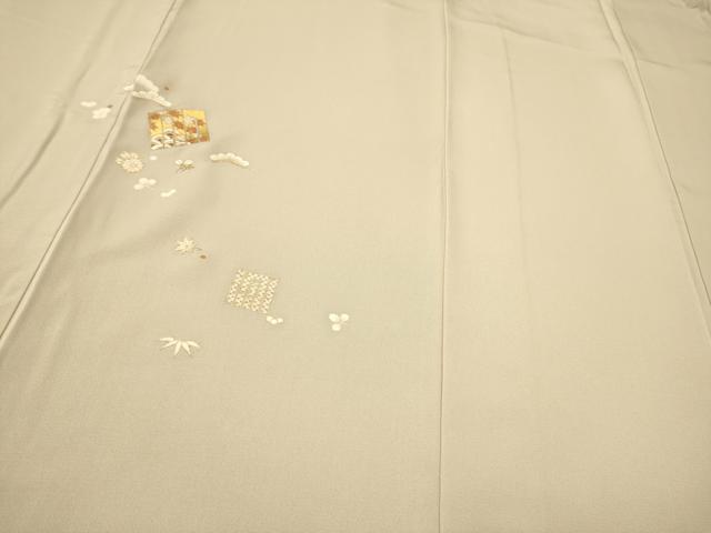 平和屋着物●銀座きしや　訪問着　駒刺繍　源氏香花文　金彩　正絹　逸品　CAAR1274hy