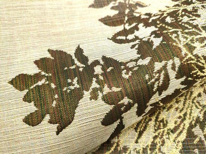 平和屋着物▽スリーシーズン 春夏秋 六通柄袋帯 舞葉シルエット 金糸 正絹 逸品 CAAR1297hy