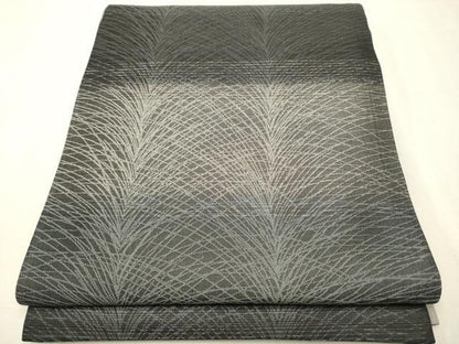 平和屋着物●両面 太鼓柄袋帯 地紙風景文 金銀彩 正絹 逸品 CAAR1426hy
