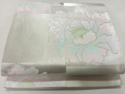 平和屋着物◎六通柄袋帯 色紙重ね舞花文 金銀糸 正絹 逸品 CAAR1740nb