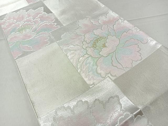 平和屋着物◎六通柄袋帯 色紙重ね舞花文 金銀糸 正絹 逸品 CAAR1740nb