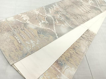 平和屋着物◎六通柄袋帯　京洛錦　二重引箔　金銀糸　正絹　逸品　CAAR1752nb