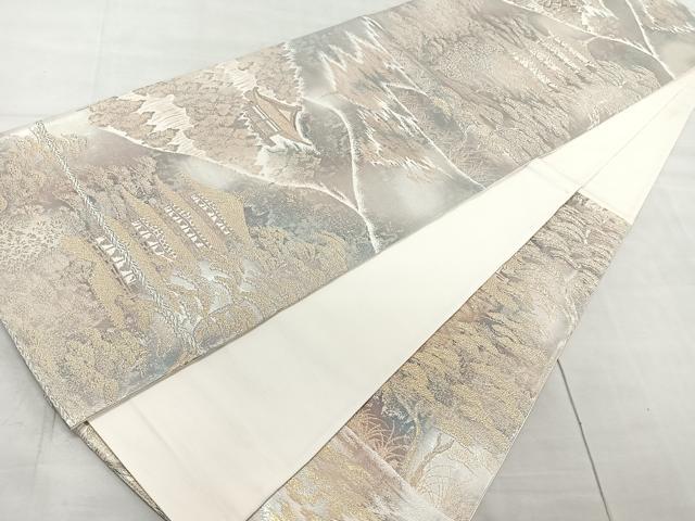 平和屋着物◎六通柄袋帯　京洛錦　二重引箔　金銀糸　正絹　逸品　CAAR1752nb