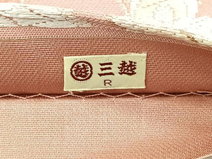 平和屋着物◎六通柄袋帯 唐織 更紗花文 金糸 三越扱い 正絹 逸品 CAAR1864nb