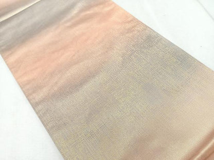 平和屋着物◎全通柄袋帯 霞文 金糸 引箔 正絹 逸品 CAAR1980nb
