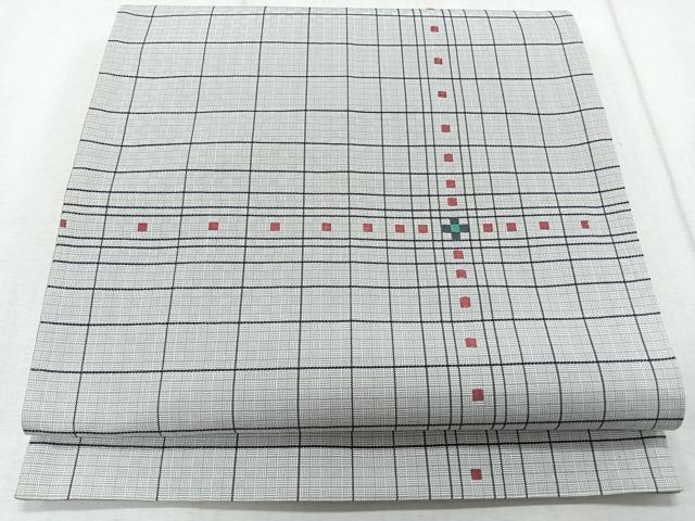 平和屋着物◎六通柄袋帯 幾何学文様 正絹 逸品 CAAR1984nb