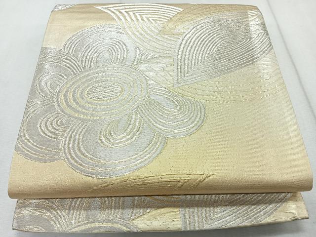 平和屋着物◎六通柄袋帯 舞花文 金銀糸 正絹 逸品 CAAR1994nb