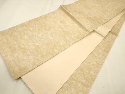 平和屋着物◎全通柄袋帯 砂子つづれ 霞文 金糸 証紙付き 正絹 逸品 CAAR3646ft