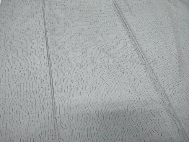 平和屋着物▽上質な紬 単衣 杢目文 正絹 逸品 CAAR4903ut