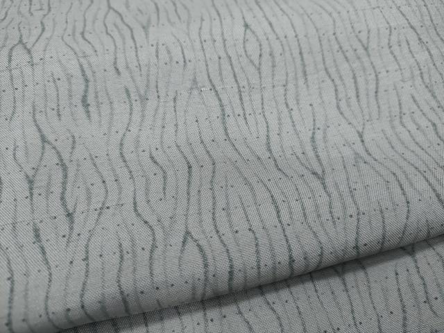 平和屋着物▽上質な紬 単衣 杢目文 正絹 逸品 CAAR4903ut