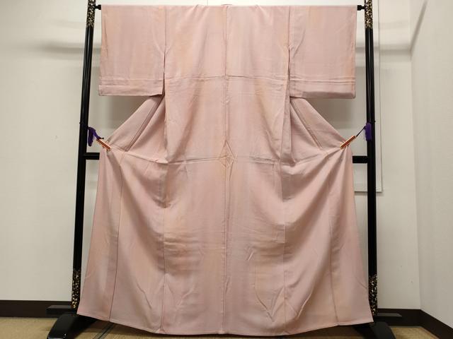 平和屋着物▽上質な小紋　単衣　霞間道　正絹　逸品　CAAR4908ut