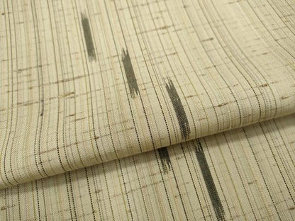 平和屋着物▽ぜんまい紬 単衣 吉祥間道 正絹 逸品 CAAR4912ut