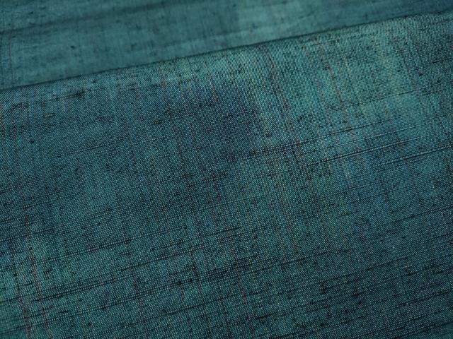 平和屋着物▽上質な紬 単衣 霞文 正絹 逸品 CAAR4919ut