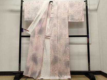 平和屋着物▽上質な小紋 単衣 吉祥文 暈し染め 正絹 逸品 CAAR4955ut