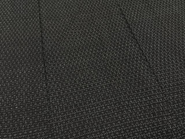 平和屋着物▽お召　単衣　抽象文　正絹　逸品　CAAR6227kb