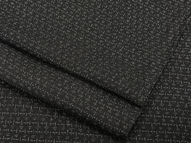 平和屋着物▽お召　単衣　抽象文　正絹　逸品　CAAR6227kb