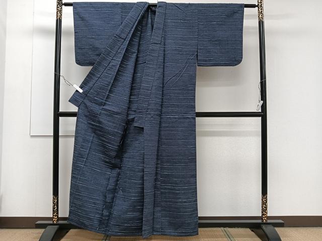 平和屋着物▽上質な紬 単衣 霞文 正絹 逸品 CAAR6228kb